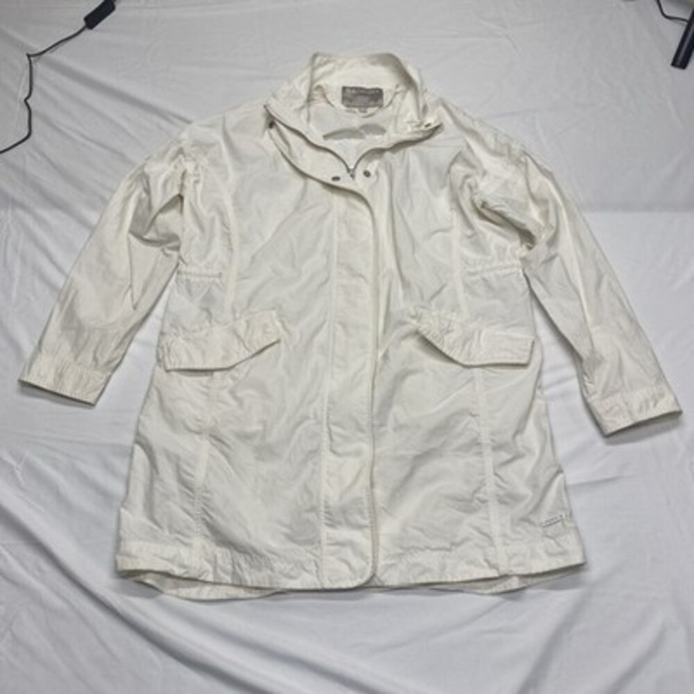 Athleta Cream Lightweight Trench Coat